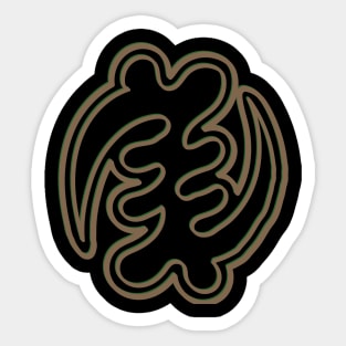 Gye Nyame Adrinka symbol Sticker